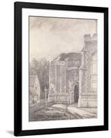 South Archway of the Ruined Tower of East Bergholt Church-John Constable-Framed Giclee Print