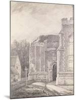 South Archway of the Ruined Tower of East Bergholt Church-John Constable-Mounted Giclee Print