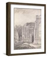 South Archway of the Ruined Tower of East Bergholt Church-John Constable-Framed Giclee Print