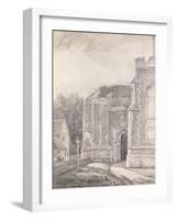 South Archway of the Ruined Tower of East Bergholt Church-John Constable-Framed Giclee Print