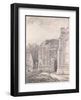 South Archway of the Ruined Tower of East Bergholt Church-John Constable-Framed Giclee Print