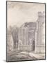 South Archway of the Ruined Tower of East Bergholt Church-John Constable-Mounted Giclee Print