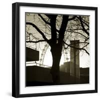 South Bank and Millennium Wheel, London, England-Jon Arnold-Framed Photographic Print