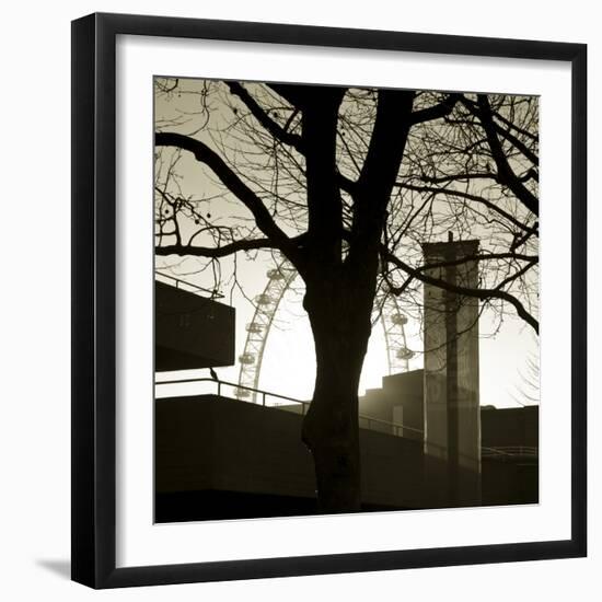 South Bank and Millennium Wheel, London, England-Jon Arnold-Framed Photographic Print