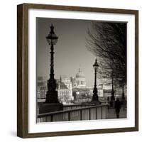 South Bank and St. Paul's Cathedral, London, England-Jon Arnold-Framed Photographic Print