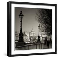 South Bank and St. Paul's Cathedral, London, England-Jon Arnold-Framed Photographic Print