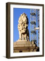 South Bank Lion, London-Peter Thompson-Framed Photographic Print