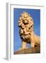 South Bank Lion, London-Peter Thompson-Framed Photographic Print