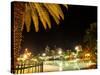 South Bank Parklands at Night, Brisbane, Queensland, Australia-David Wall-Stretched Canvas