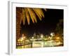 South Bank Parklands at Night, Brisbane, Queensland, Australia-David Wall-Framed Photographic Print