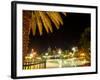 South Bank Parklands at Night, Brisbane, Queensland, Australia-David Wall-Framed Photographic Print