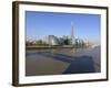 South Bank with City Hall, Shard London Bridge and More London Buildings, London, England-Amanda Hall-Framed Photographic Print