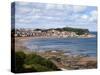 South Bay from South Cliff Gardens, Scarborough, North Yorkshire, Yorkshire, England, UK, Europe-Mark Sunderland-Stretched Canvas