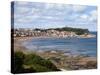 South Bay from South Cliff Gardens, Scarborough, North Yorkshire, Yorkshire, England, UK, Europe-Mark Sunderland-Stretched Canvas