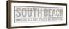 South Beach - Fade-The Vintage Collection-Framed Giclee Print