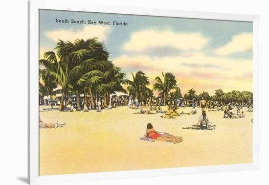 South Beach, Key West, Florida-null-Framed Art Print