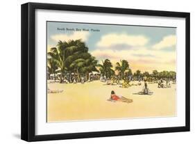 South Beach, Key West, Florida-null-Framed Art Print