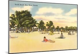 South Beach, Key West, Florida-null-Mounted Art Print