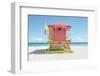 South Beach Lifeguard Chair 13th Street-Richard Silver-Framed Photographic Print