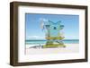 South Beach Lifeguard Chair 14th Street-Richard Silver-Framed Photographic Print