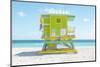 South Beach Lifeguard Chair 6th Street-Richard Silver-Mounted Photographic Print