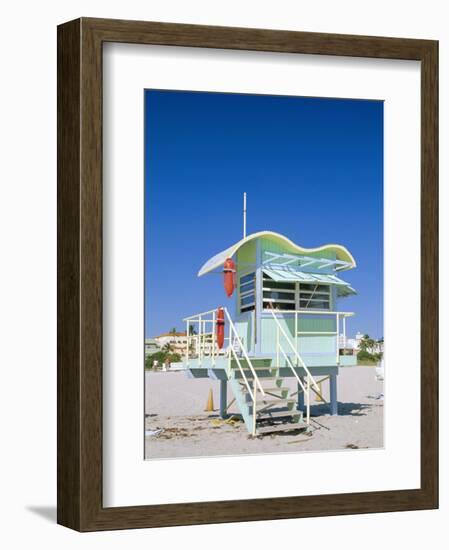 South Beach Lifeguard Station, Art Deco, Miami Beach, Florida, USA-Fraser Hall-Framed Photographic Print