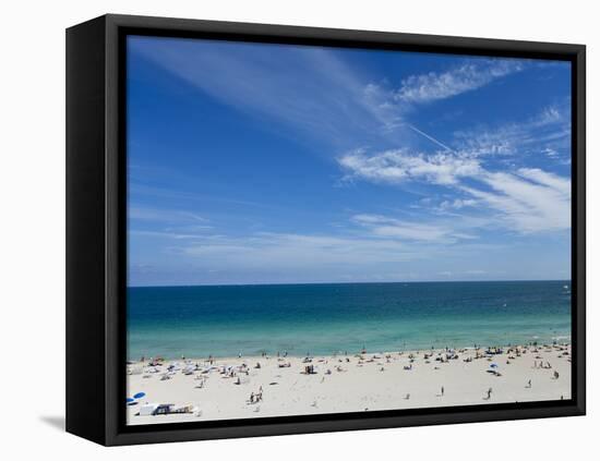 South Beach, Miami Beach, Florida, United States of America, North America-Angelo Cavalli-Framed Stretched Canvas