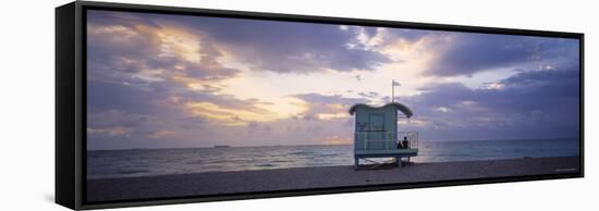 South Beach, Miami Beach, Florida, USA-Walter Bibikow-Framed Stretched Canvas