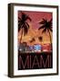 South Beach Miami, Florida, c.2008-Lantern Press-Framed Art Print