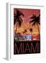 South Beach Miami, Florida, c.2008-Lantern Press-Framed Art Print