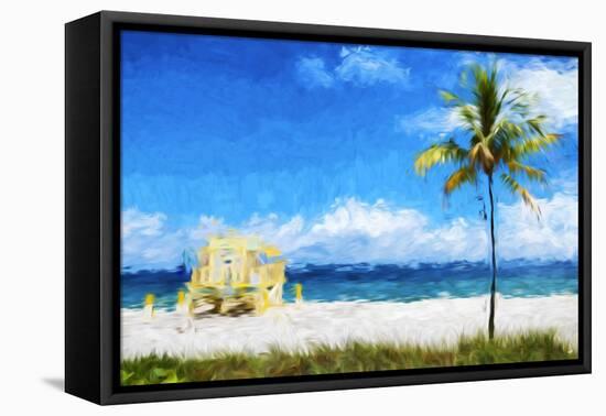 South Beach Miami I - In the Style of Oil Painting-Philippe Hugonnard-Framed Stretched Canvas