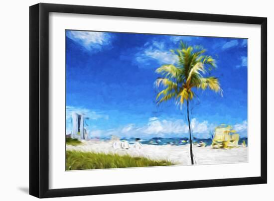 South Beach Miami III - In the Style of Oil Painting-Philippe Hugonnard-Framed Giclee Print