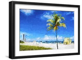 South Beach Miami III - In the Style of Oil Painting-Philippe Hugonnard-Framed Giclee Print