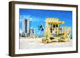 South Beach Miami IV - In the Style of Oil Painting-Philippe Hugonnard-Framed Giclee Print