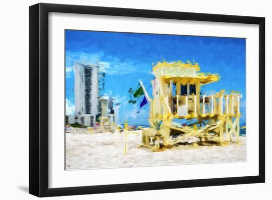 South Beach Miami IV - In the Style of Oil Painting-Philippe Hugonnard-Framed Giclee Print