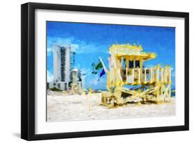 South Beach Miami IV - In the Style of Oil Painting-Philippe Hugonnard-Framed Giclee Print