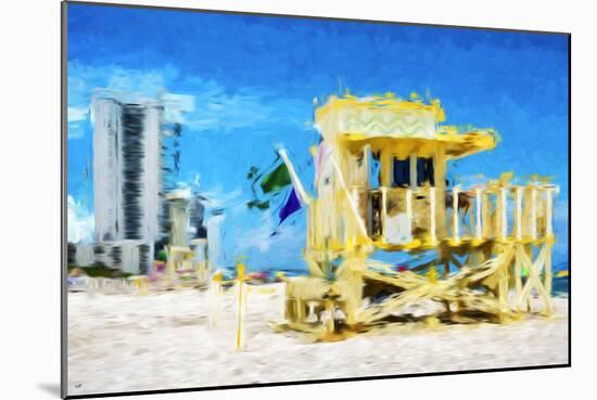 South Beach Miami IV - In the Style of Oil Painting-Philippe Hugonnard-Mounted Giclee Print