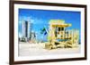 South Beach Miami IV - In the Style of Oil Painting-Philippe Hugonnard-Framed Giclee Print