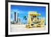 South Beach Miami IV - In the Style of Oil Painting-Philippe Hugonnard-Framed Giclee Print