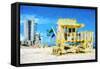 South Beach Miami IV - In the Style of Oil Painting-Philippe Hugonnard-Framed Stretched Canvas