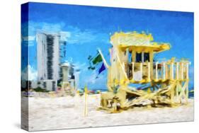 South Beach Miami IV - In the Style of Oil Painting-Philippe Hugonnard-Stretched Canvas
