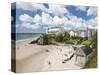 South Beach, Tenby, Pembrokeshire, Wales, United Kingdom, Europe-David Clapp-Stretched Canvas