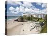 South Beach, Tenby, Pembrokeshire, Wales, United Kingdom, Europe-David Clapp-Stretched Canvas