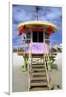 South Beach Watchtower Miami Beach Florida-George Oze-Framed Photographic Print