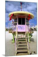 South Beach Watchtower Miami Beach Florida-George Oze-Mounted Premium Photographic Print