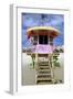 South Beach Watchtower Miami Beach Florida-George Oze-Framed Photographic Print