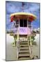 South Beach Watchtower Miami Beach Florida-George Oze-Mounted Photographic Print