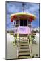 South Beach Watchtower Miami Beach Florida-George Oze-Mounted Photographic Print