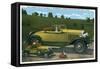 South Bend, Indiana - Largest Car in World, Studebaker Proving Grounds-Lantern Press-Framed Stretched Canvas