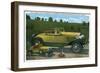 South Bend, Indiana - Largest Car in World, Studebaker Proving Grounds-Lantern Press-Framed Art Print